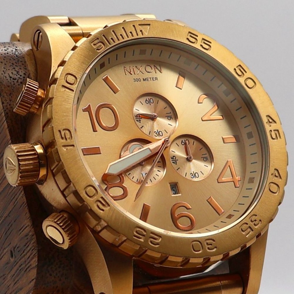 Nixon 51-30 -Brushed Gold- The Kings Crown of 51-30's- Super Sexy and So Smooth!